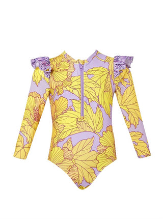 Lia Sahara - Girl's Zipper Long Sleeve One Piece