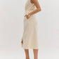 Entro - Sleeveless Zip Up Midi Dress