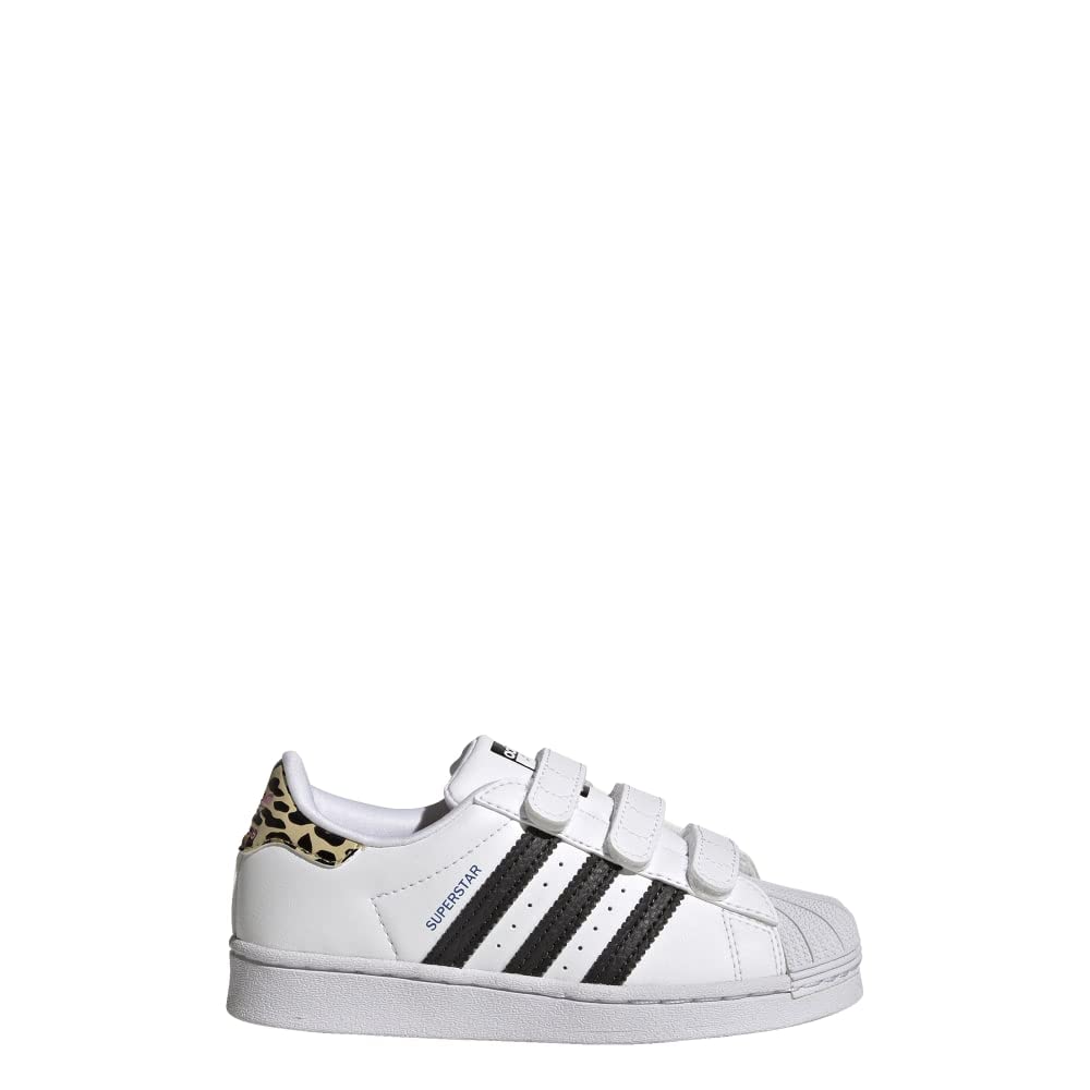 adidas Superstar Shoes Kids', White, Size 2