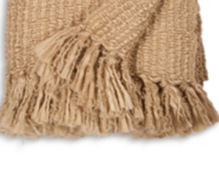 Sparrow & Wren Men's Solid Knit Throw Brown Size Regular
