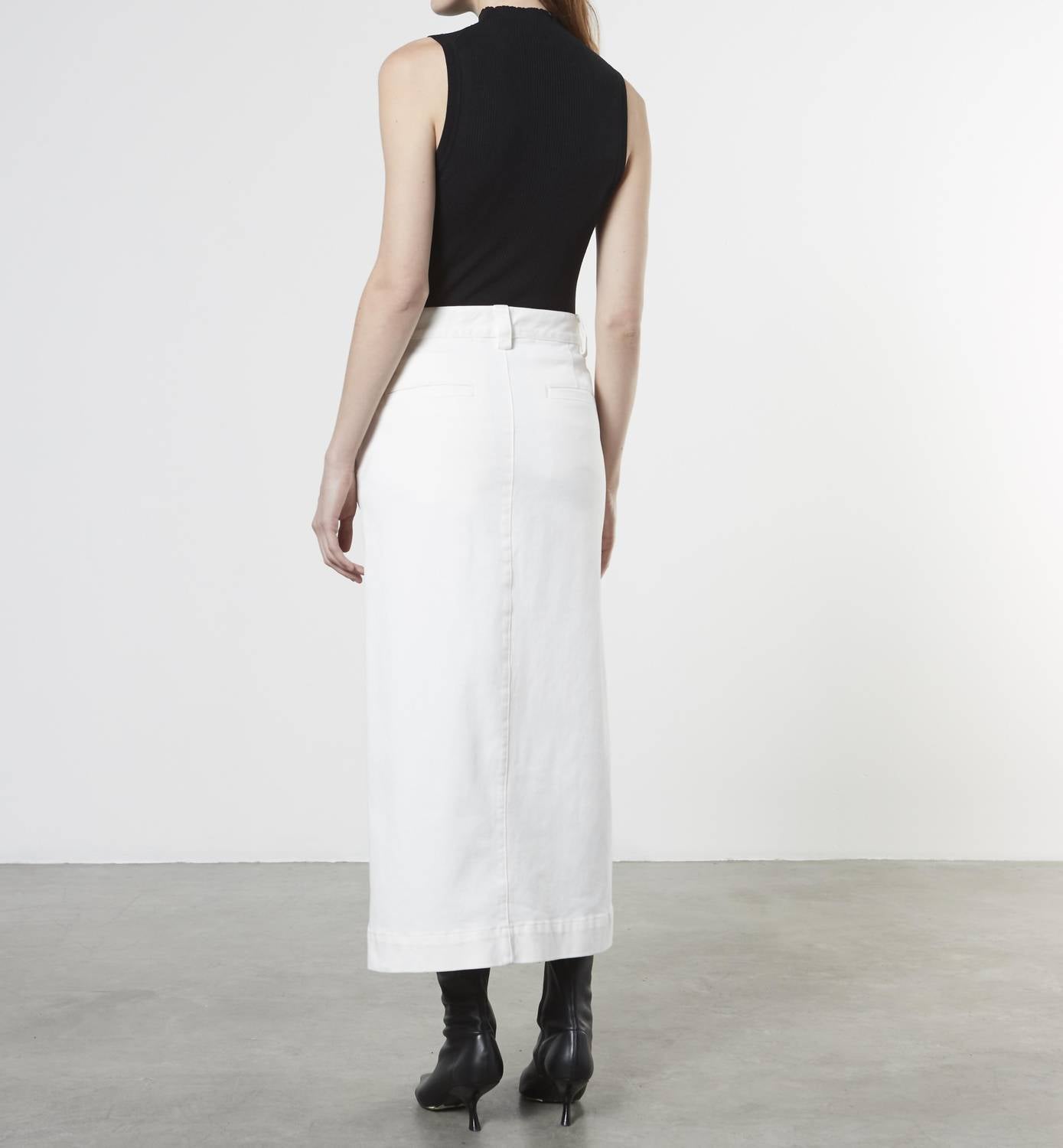 Enza Costa - SOFT TOUCH SLIT SKIRT