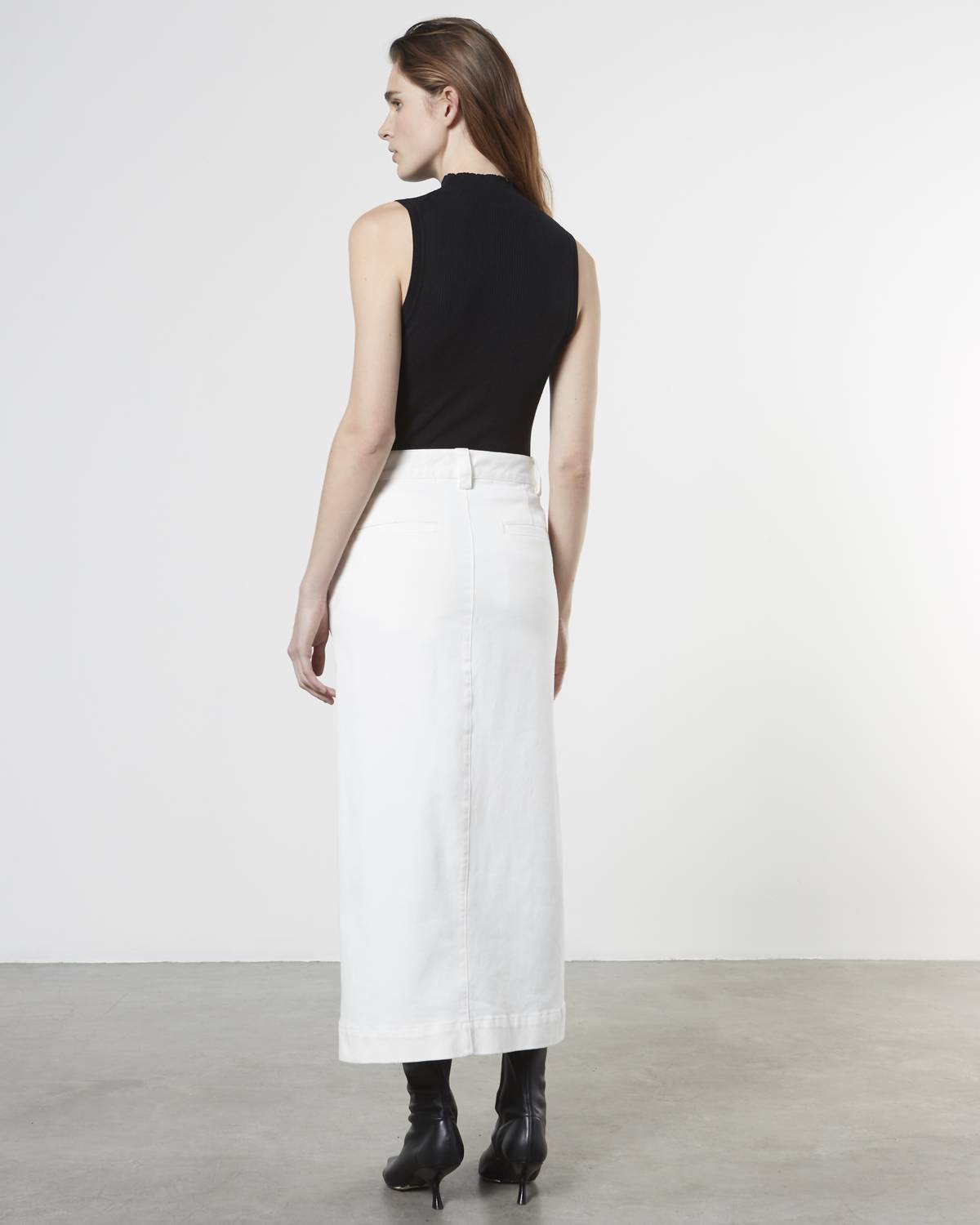 Enza Costa - SOFT TOUCH SLIT SKIRT