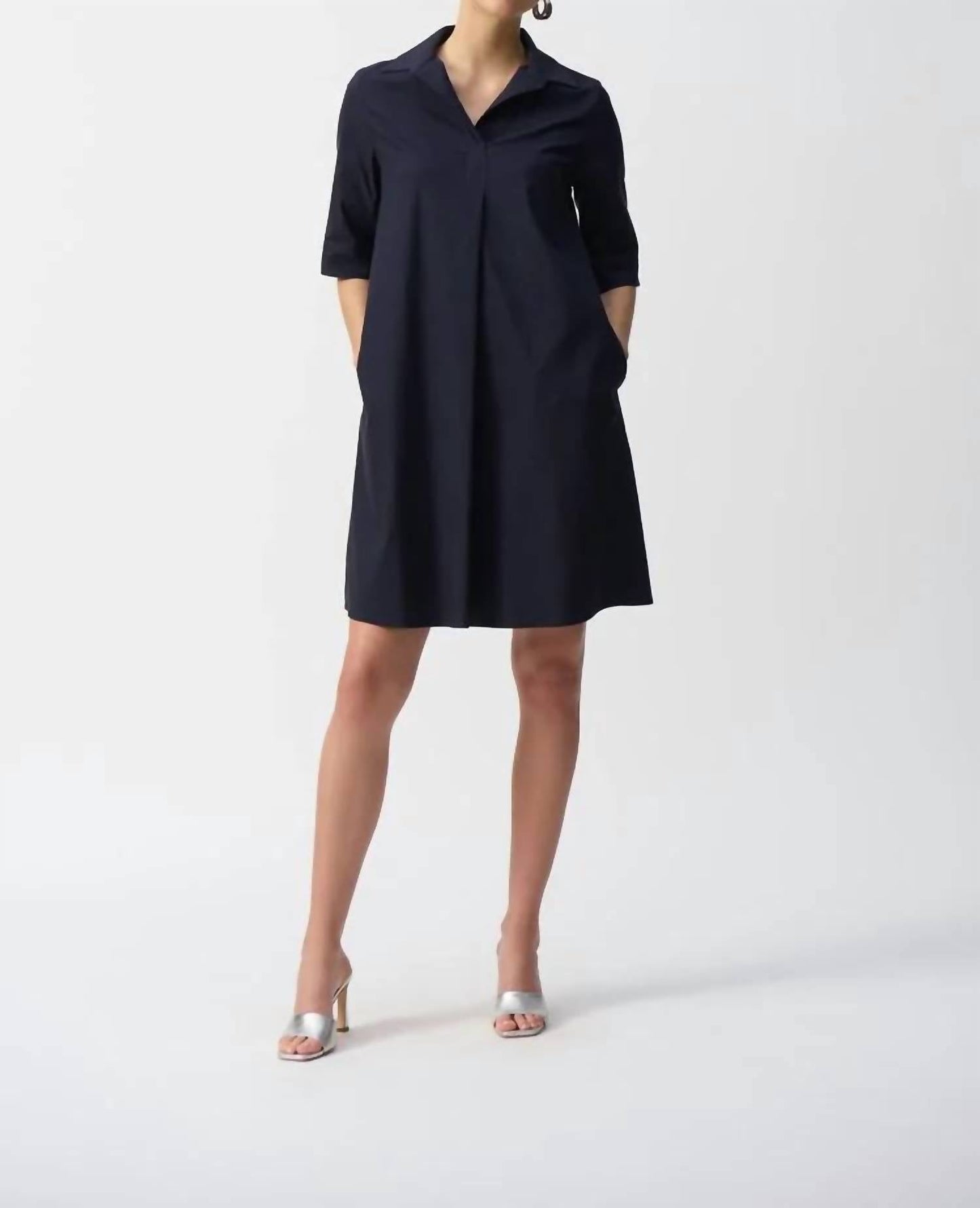 Joseph Ribkoff - Stretch Poplin Trapeze Dress