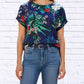 Diva Usa - Tropical Floral Viscose Blouse