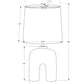 Lighting, Table Lamp, Resin, Modern - Cream