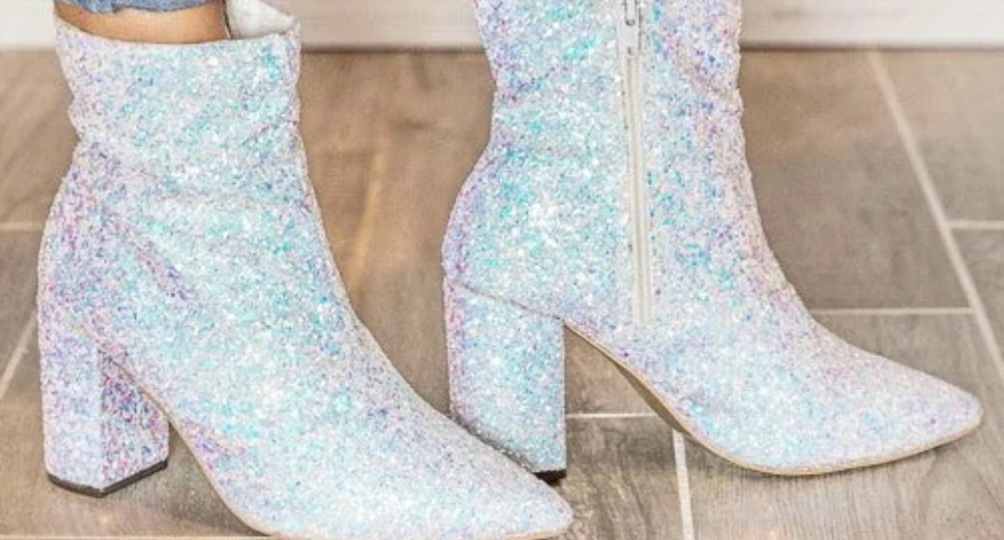 Old Cutler - Sophia Unicorn Glitter Iridescent Boots