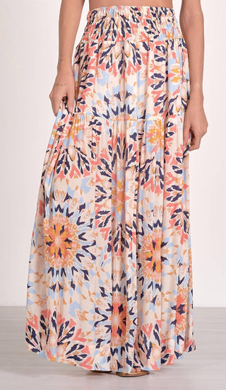 Elan - Women's Kaleidoscope Midi Skirt
