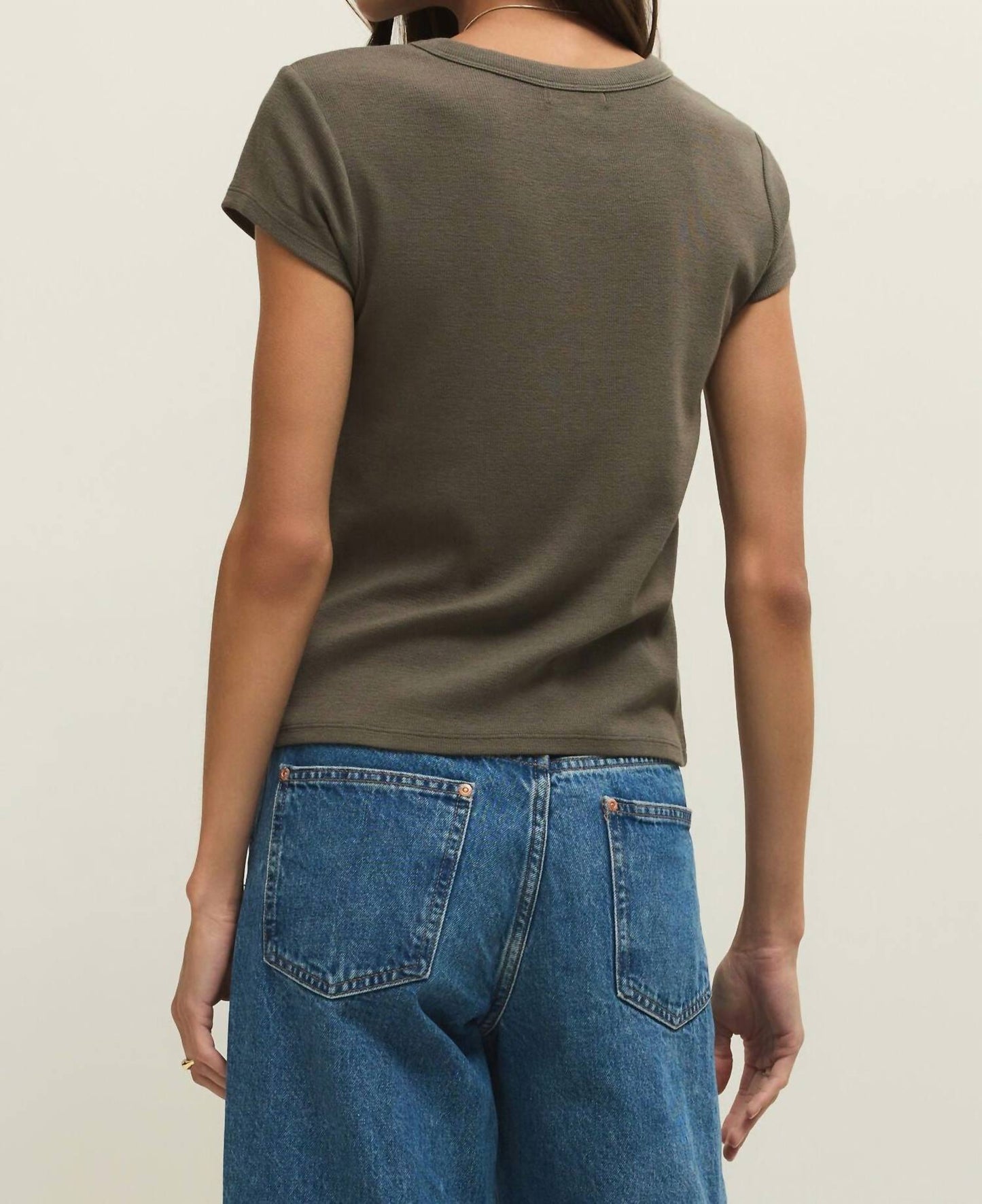 Z Supply - Renae Rib Short Sleeve Top