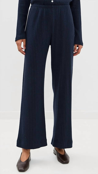 Donni. - Sweater Rib Simple Pants