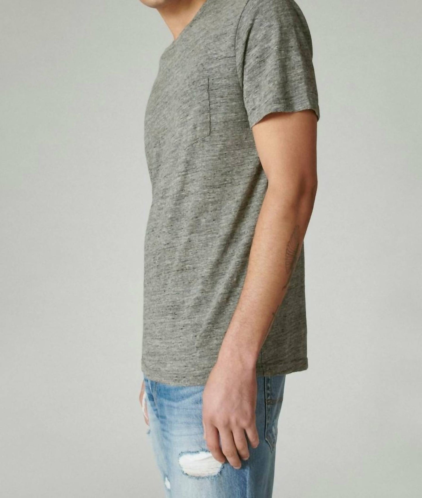 Lucky Brand - Linen Pocket Crew