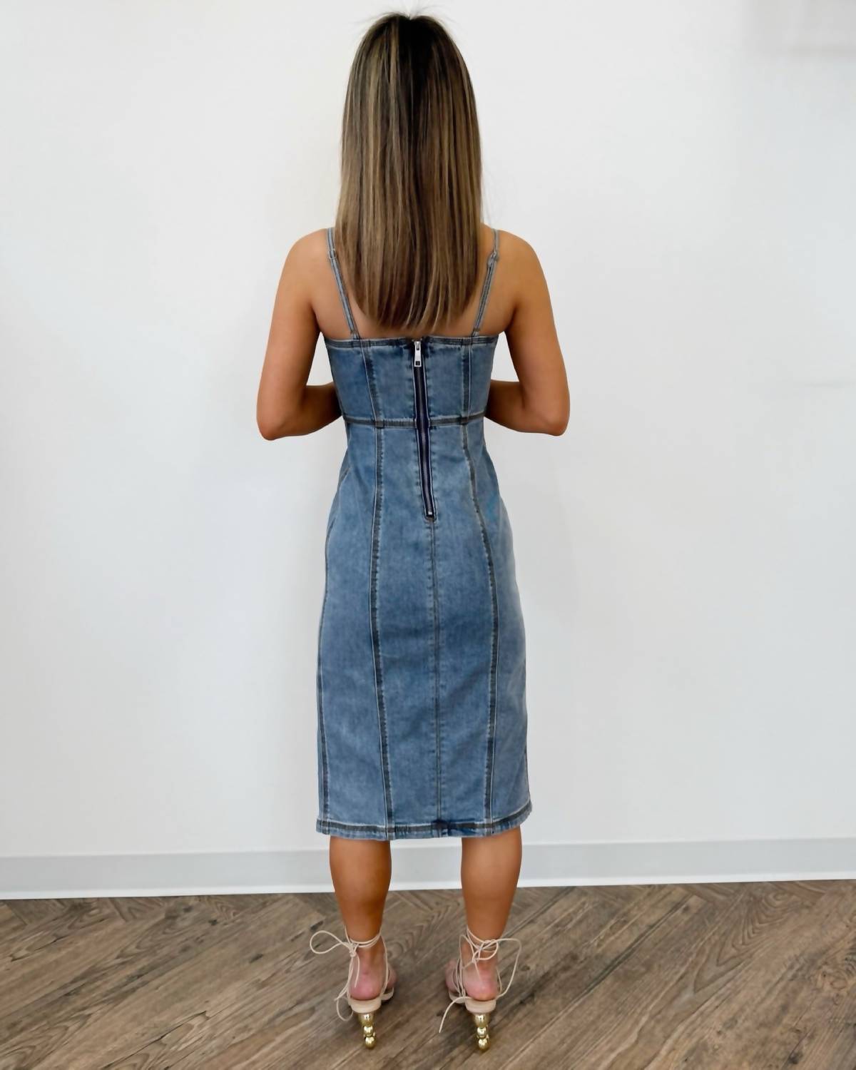 Steve Madden - Junie Denim Midi Dress