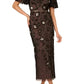 Adrianna Papell - Beaded Knit Mesh Sequin Dress