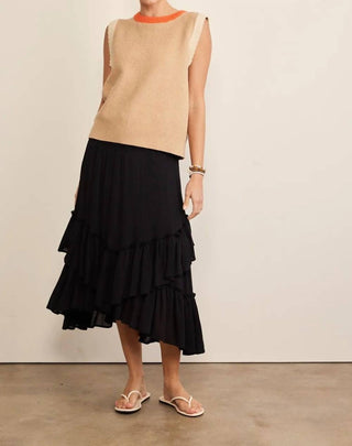 Trendsi - In February Contrast Round Neck Sweater Vest