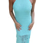 Mable - Crochet Knit Midi Dress