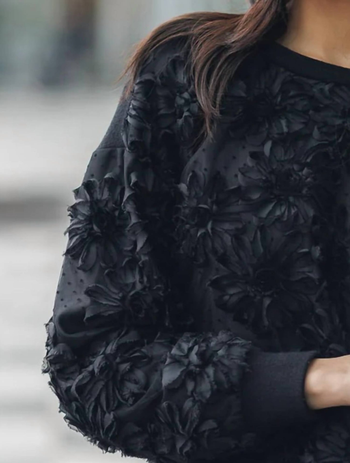 Papillon - 3d Floral Knit Sweater