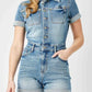Judy Blue - High Waist Short Sleeve Denim Romper