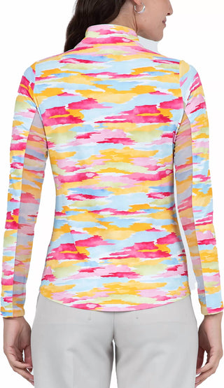 Ibkul - Mock Zip Neck Top - Jesse