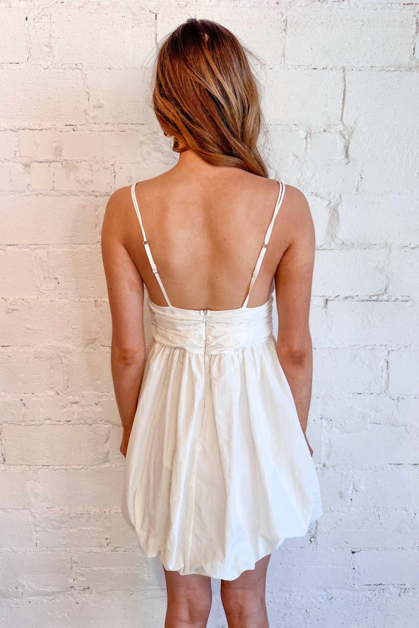 Day + Moon - Camille Babydoll Poplin Mini Dress