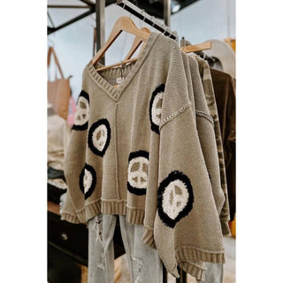 Pol - Oversized Peace Sweater