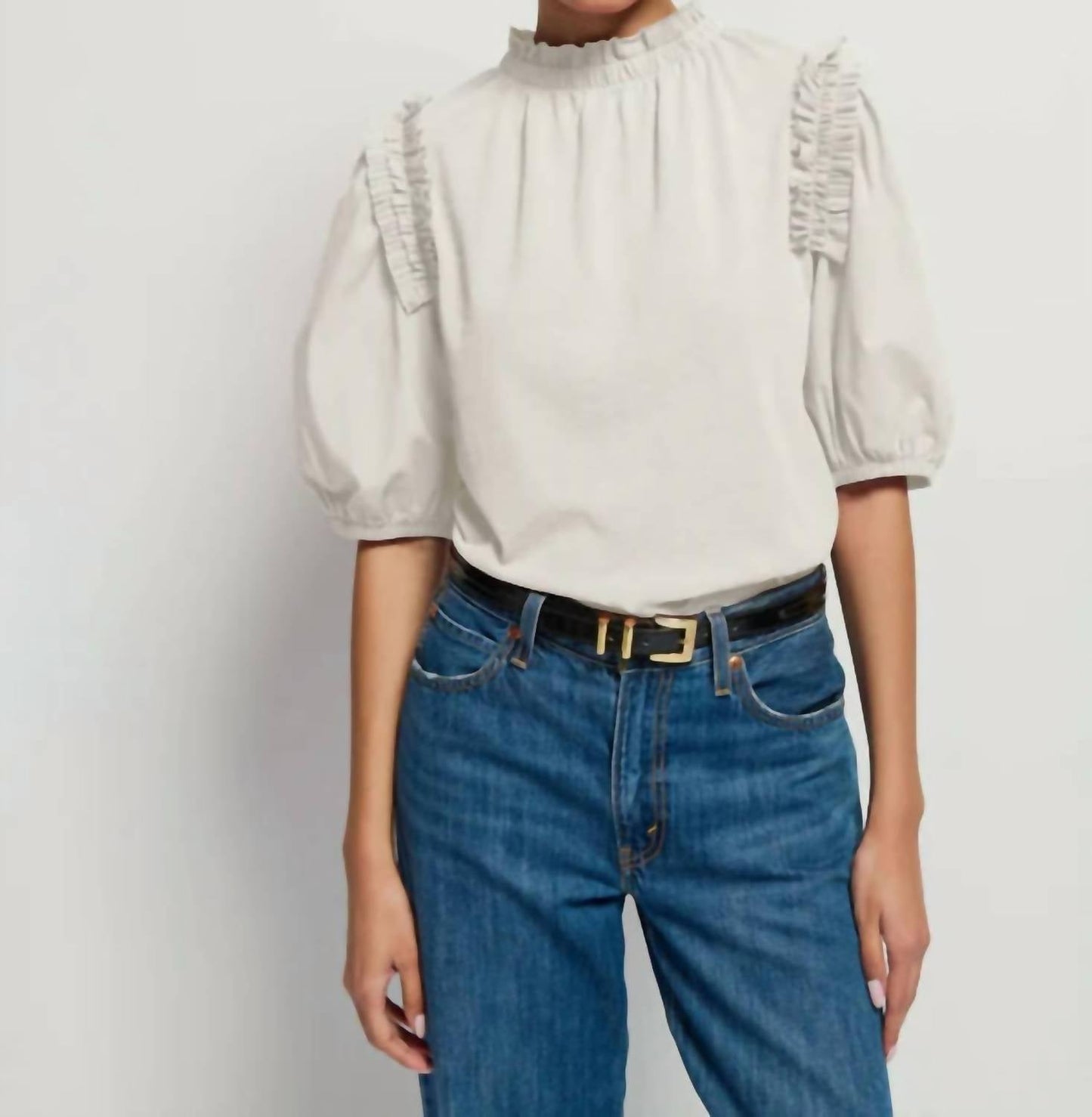 Nation Ltd - Roya Ruched Neck Top