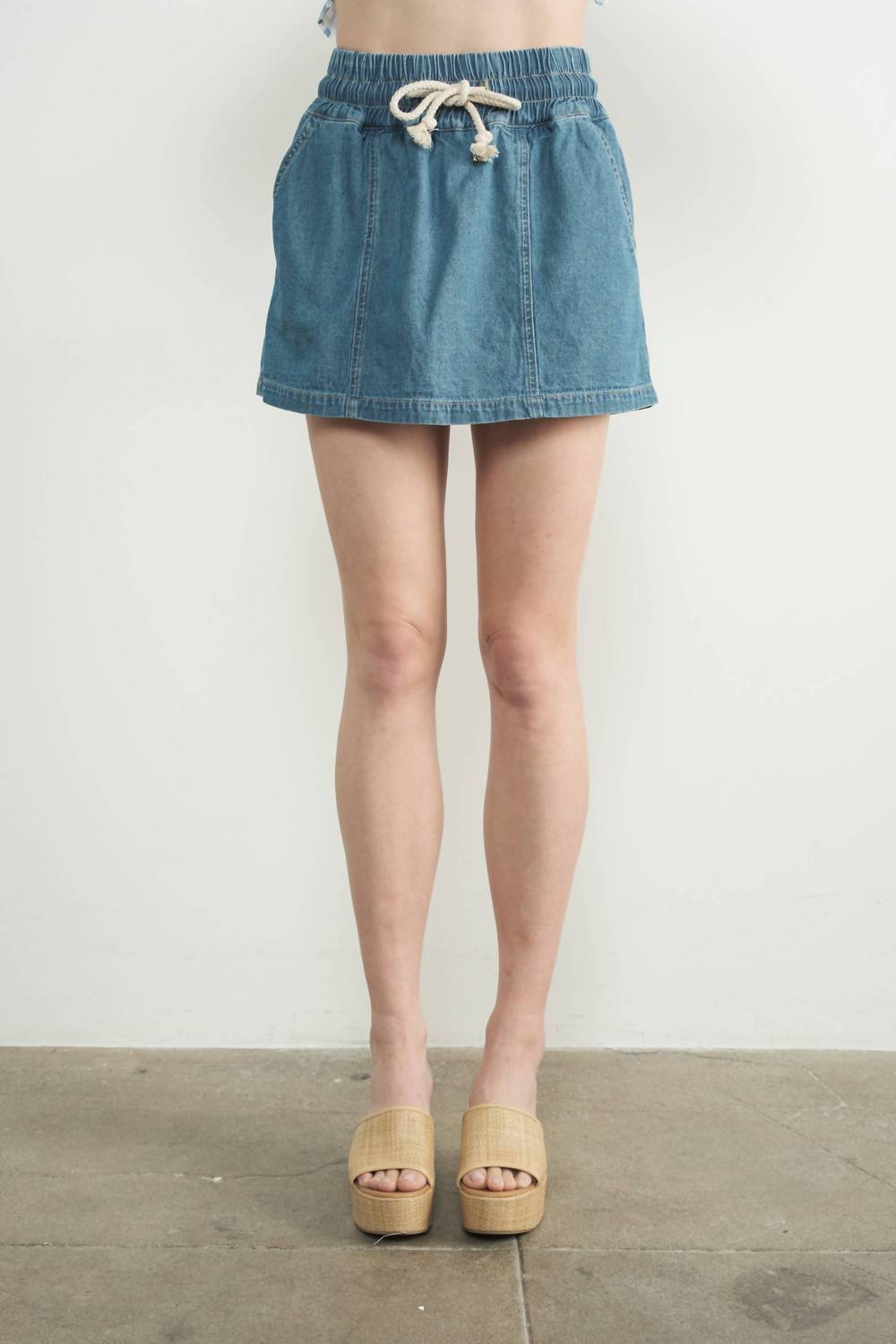 Aaron & Amber - Smocked Waistband Skorts