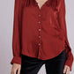 Bella Dahl - SHIRRED BUTTON UP BLOUSE