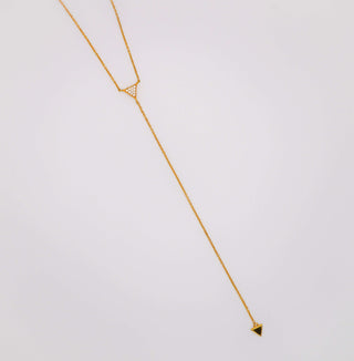 Gilded Triangle Delight Necklace