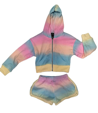 Flowers By Zoe - Girl's Hoodie And Shorts Set