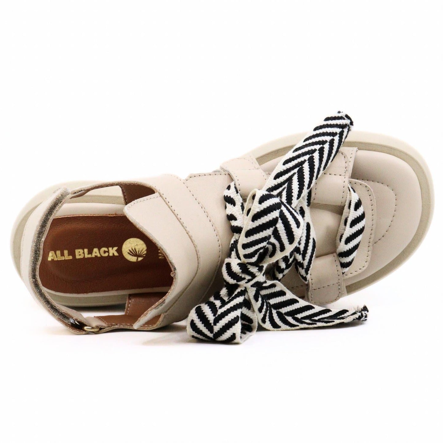 All Black - Women's Bowlace Sandal