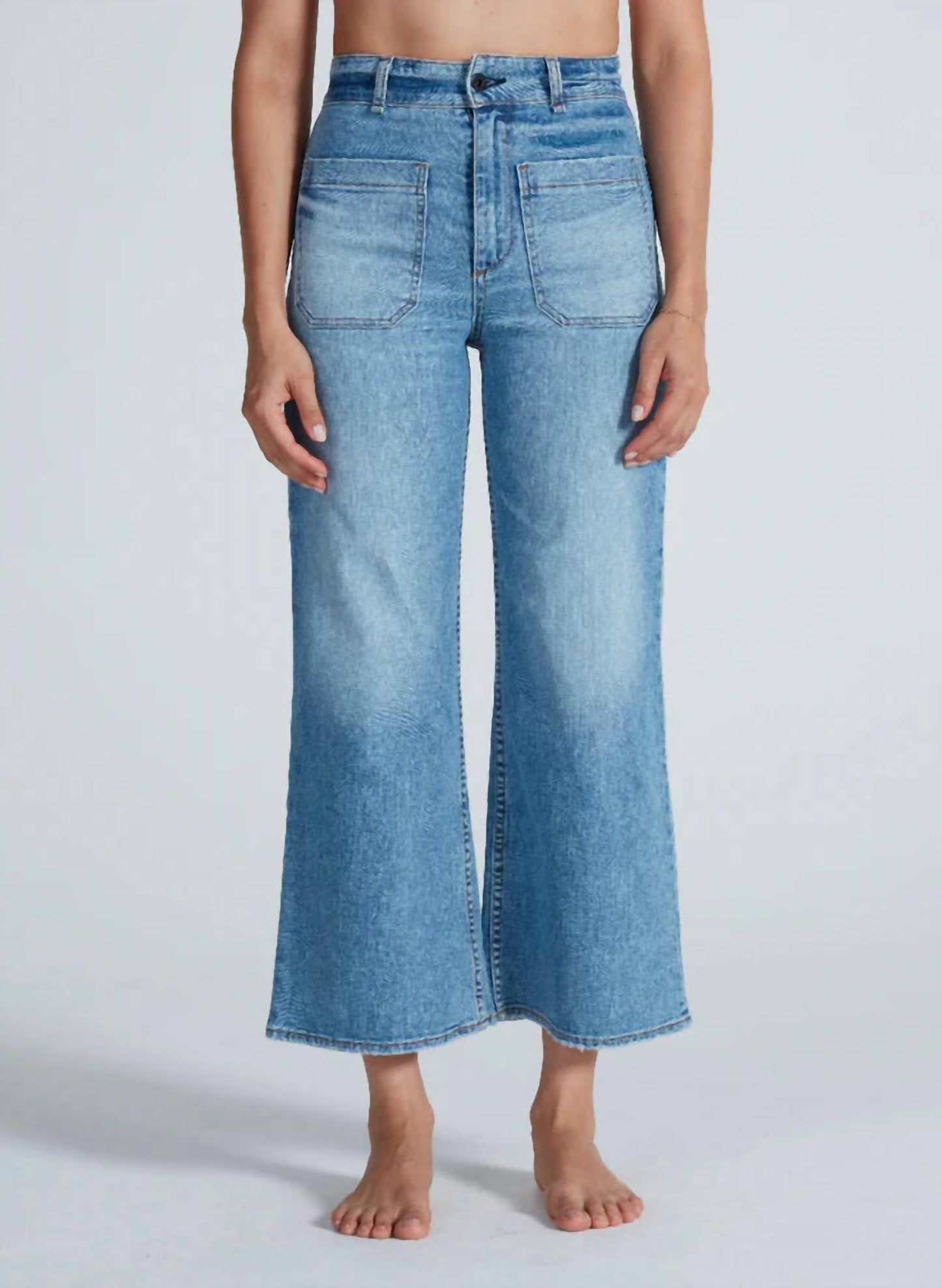 Askk Ny - Cropped Sailor High Rise Jeans