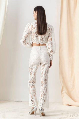 Akalia - Rebecca Guipure Lace Top And Pant Set