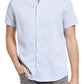 Robert Barakett Lanville Short Sleeve Knit Button-Up Shirt - Soft Chambray