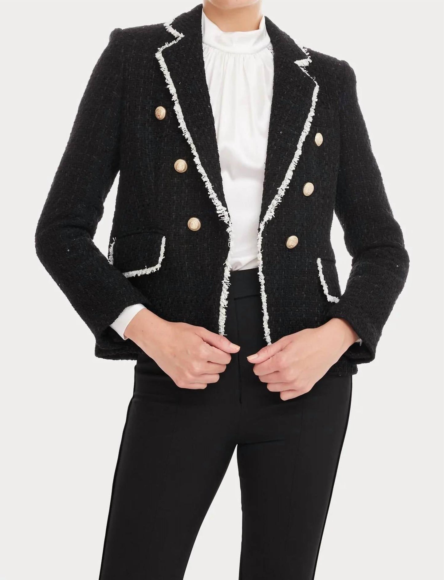Generation Love - Lila Contrast Tweed Blazer