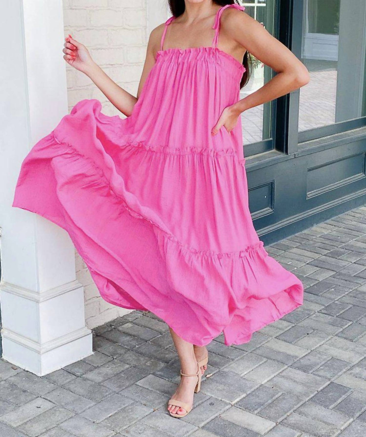 &Merci - Ruffled Tier Maxi Dress
