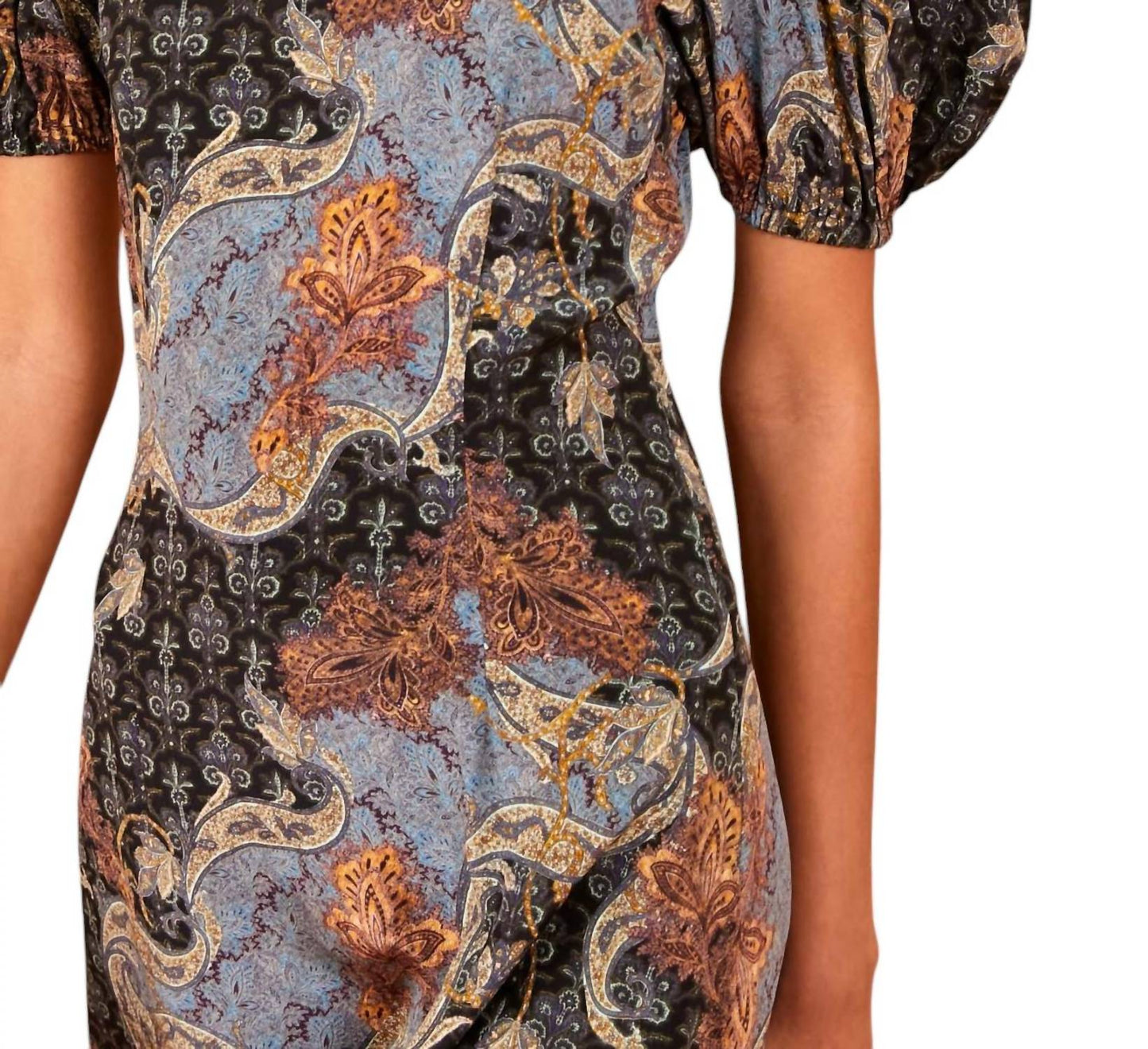 Ulla Johnson - Calais Blue Paisley Silk Midi Dress