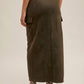 Hem & Thread - Women's Suede Midi Skirt