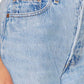 Aligrace - Relaxed Undone Hem Straight Jean