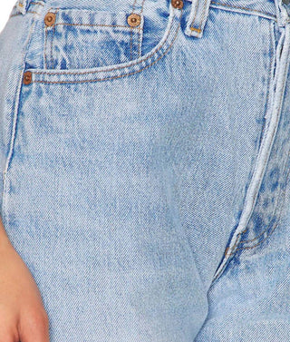 Aligrace - Relaxed Undone Hem Straight Jean