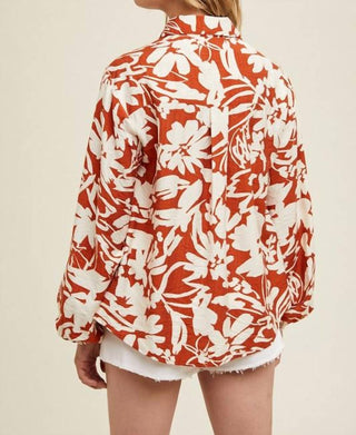 Wishlist - Floral Button Up Blouse
