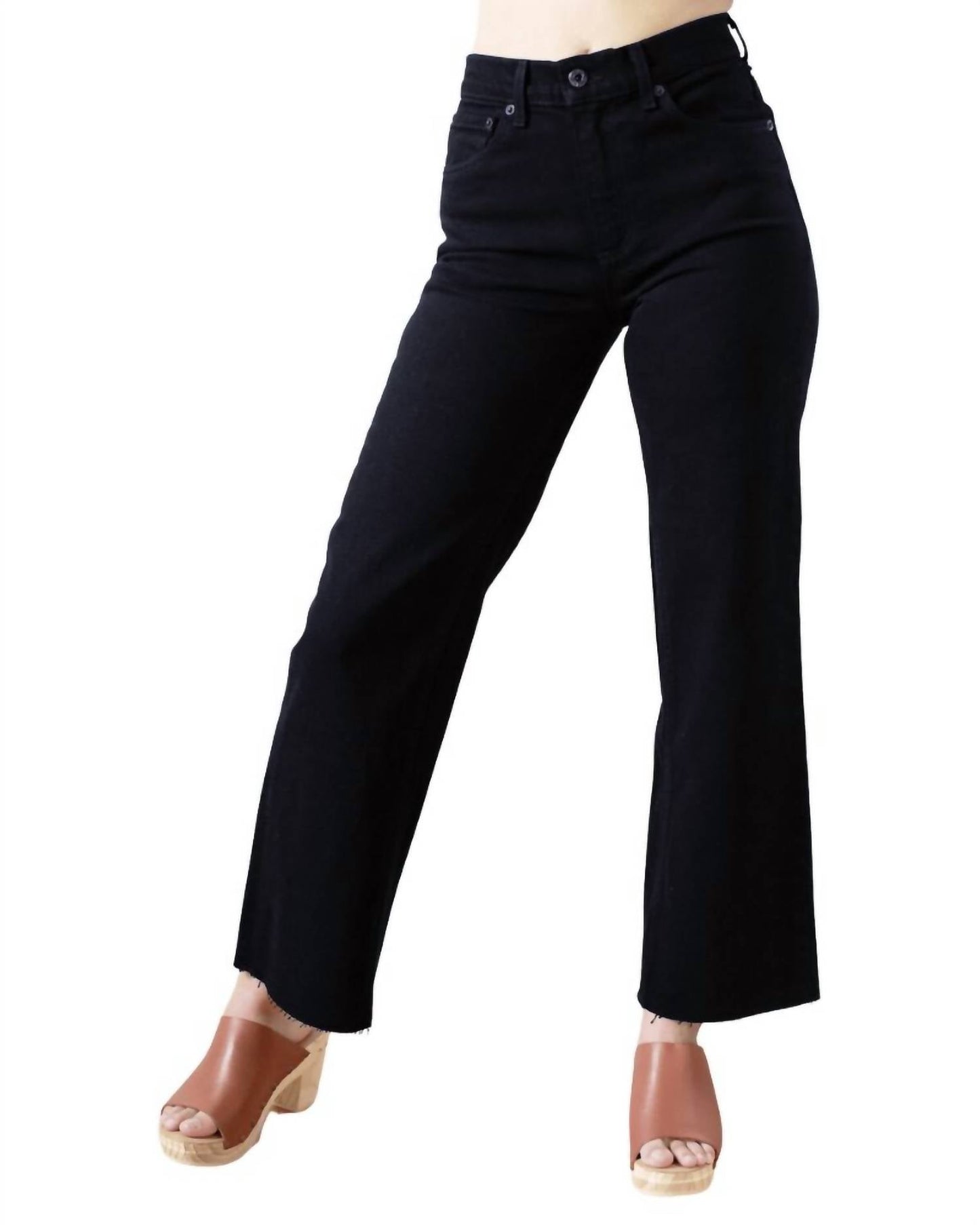 Askk Ny - Slim Crop Wide Leg Jeans