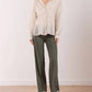 Avenue Montaigne - Flavia Linen Palazzo-style Pants