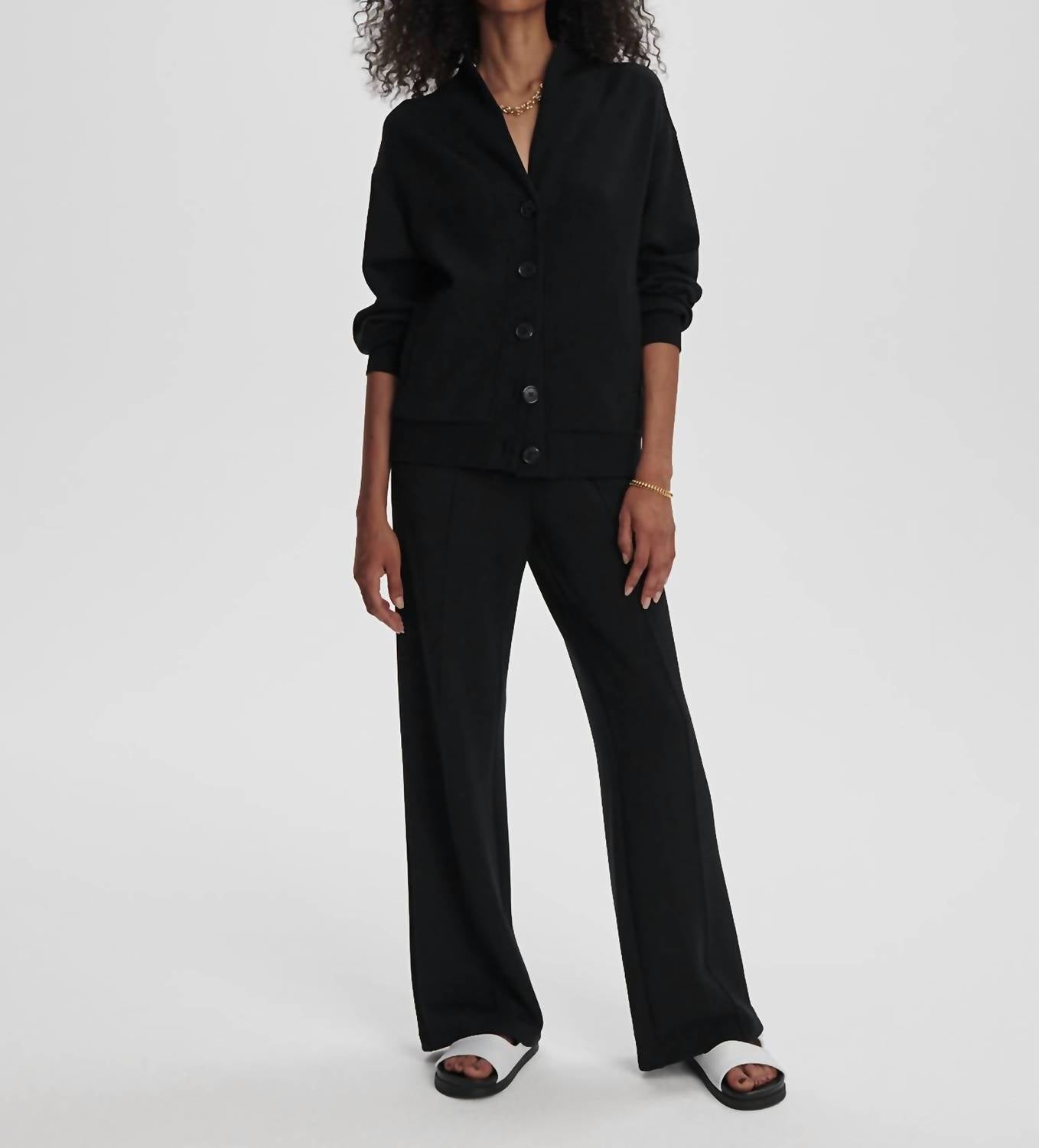 Varley - Celeste Button Through Sweatshirt