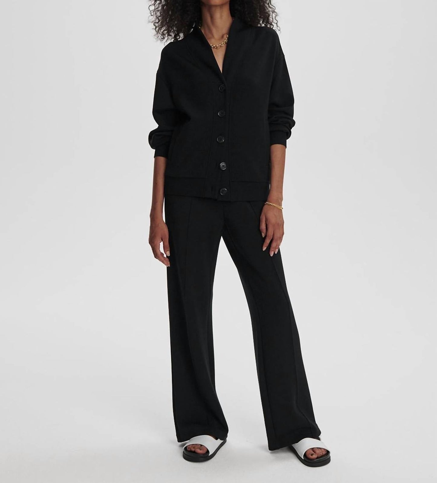 Varley - Celeste Button Through Sweatshirt