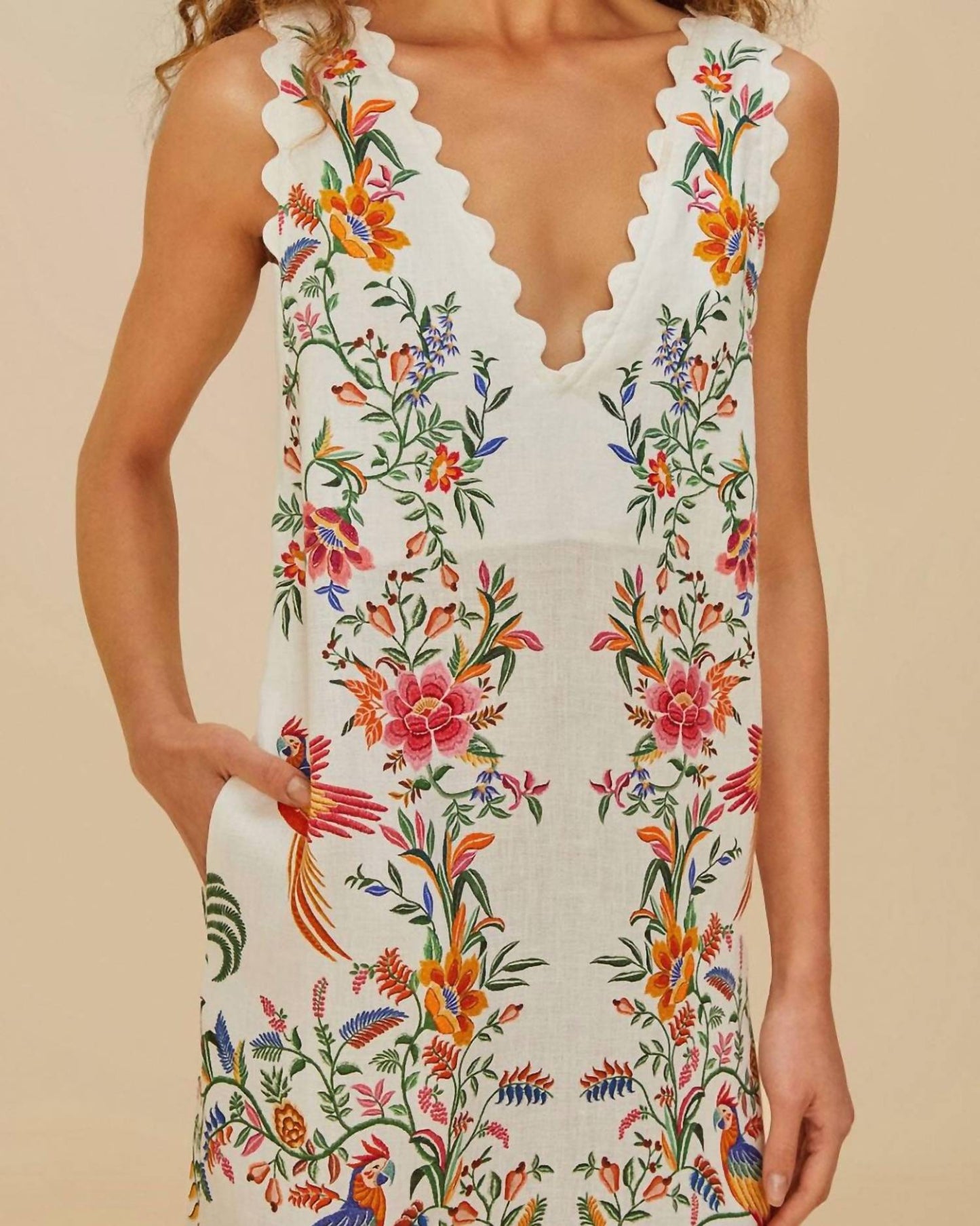 Farm Rio - Delicate Forest Maxi Dress