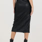 Vintage Havana - Leather Vest And Skirt Set