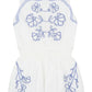 Peek Aren'T You Curious Viney Blooms Embroidered Romper in White, Size 3T