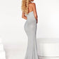 Portia&Scarlett - Strapless Sweetheart Neckline Gown With Slit