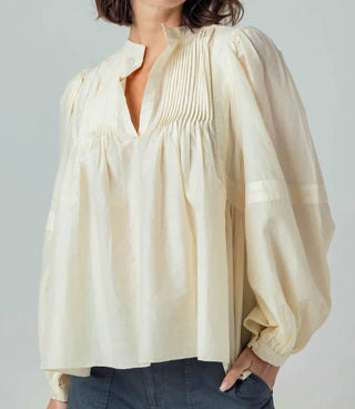 Sundays - Split V- Neck Maple Blouse