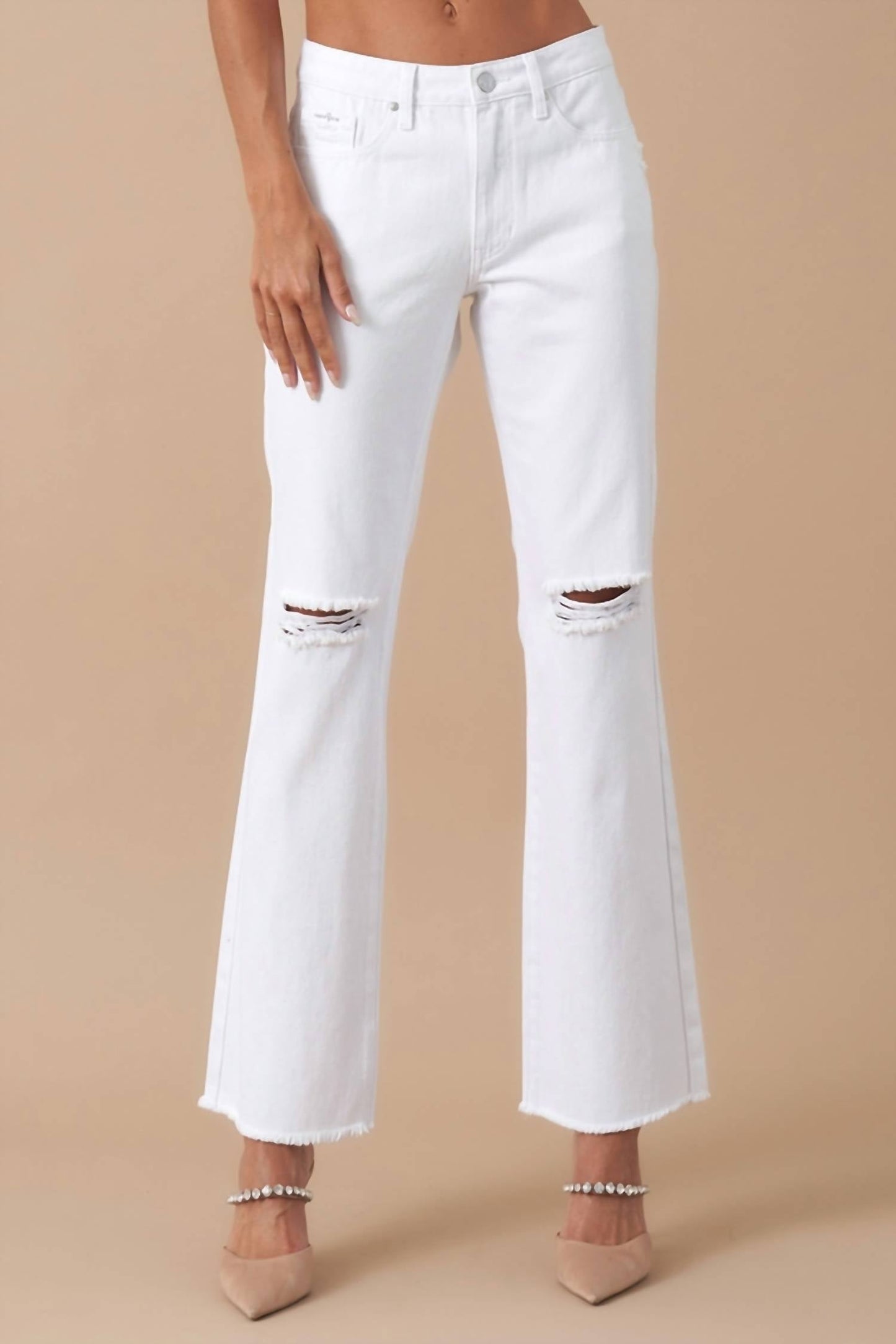 Insane Gene - High Rise Straight Leg Denim Pant