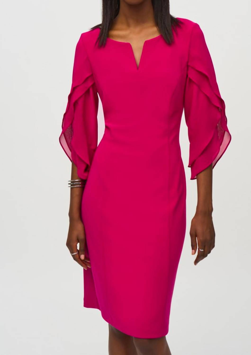 Joseph Ribkoff - Silky Knit Chiffon Sheath Dress